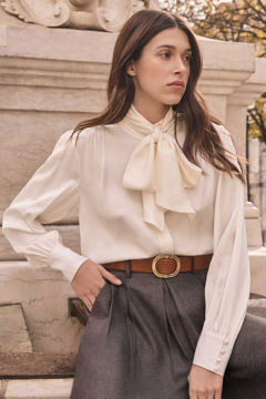 Picture of FLUID BLOUSE WITH PUSSY BOW SPIRIT